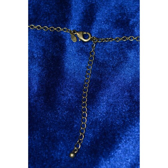 Premier Designs Large Tear Drop Beads Bronze Green Necklace Pendant - Picture 7 of 8